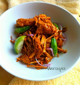 spicy shredded oil bean sauce (ugba)