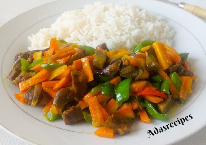 Carrot stir-fry